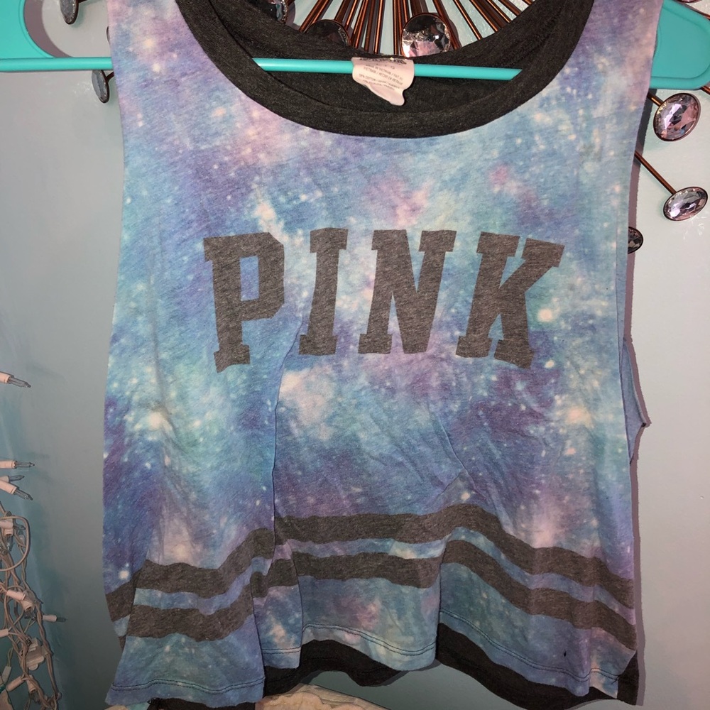 Pink Galaxy Tank Top